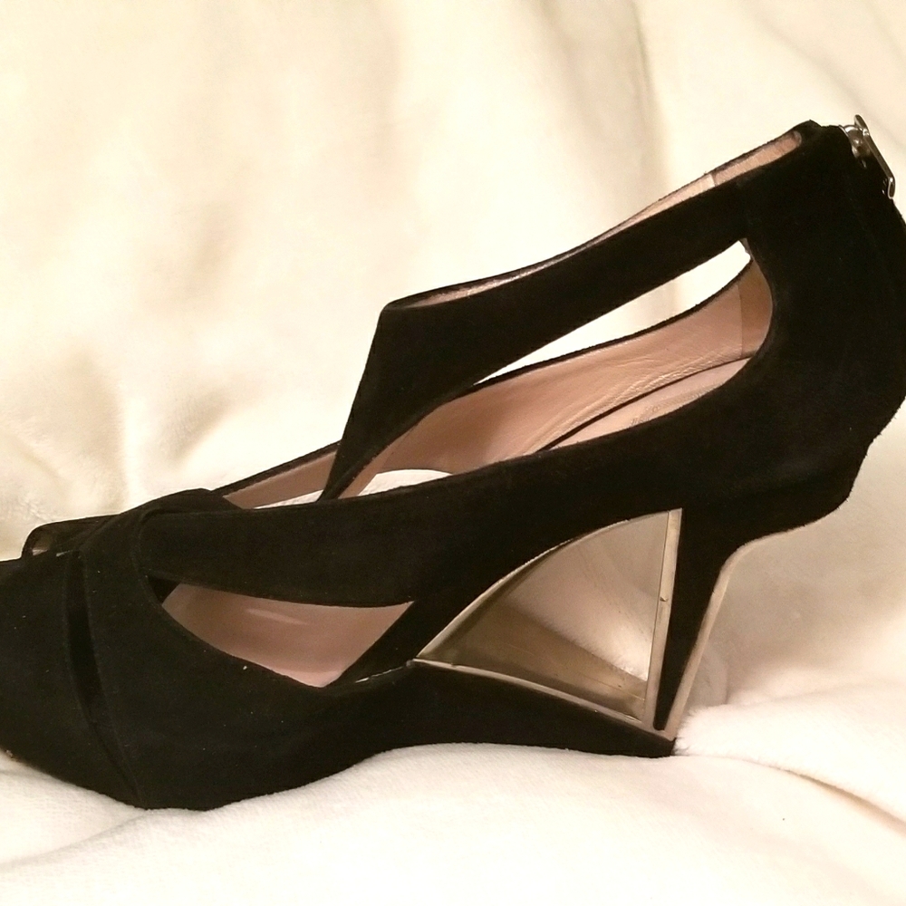 Christian Dior Cutout Wedge Sandal